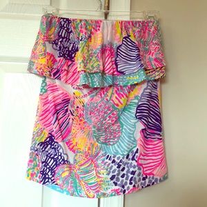 Lilly pulitzer strapless top NWOT